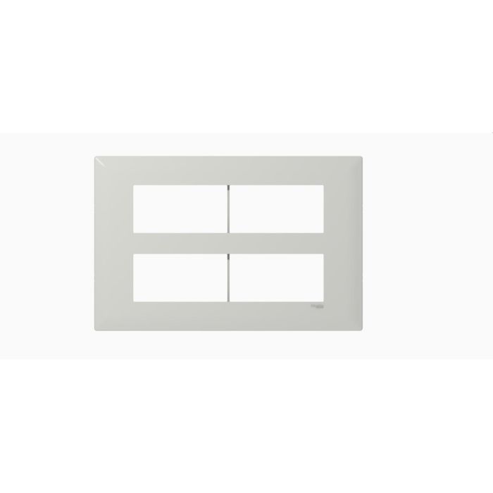 16 Module Grid & 16 Module Cover Frame - White
